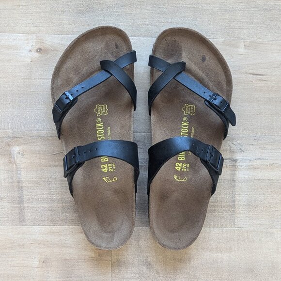 Birkenstock Black Mayari Birko-Flor Sandals - Size 42 - Picture 2 of 7